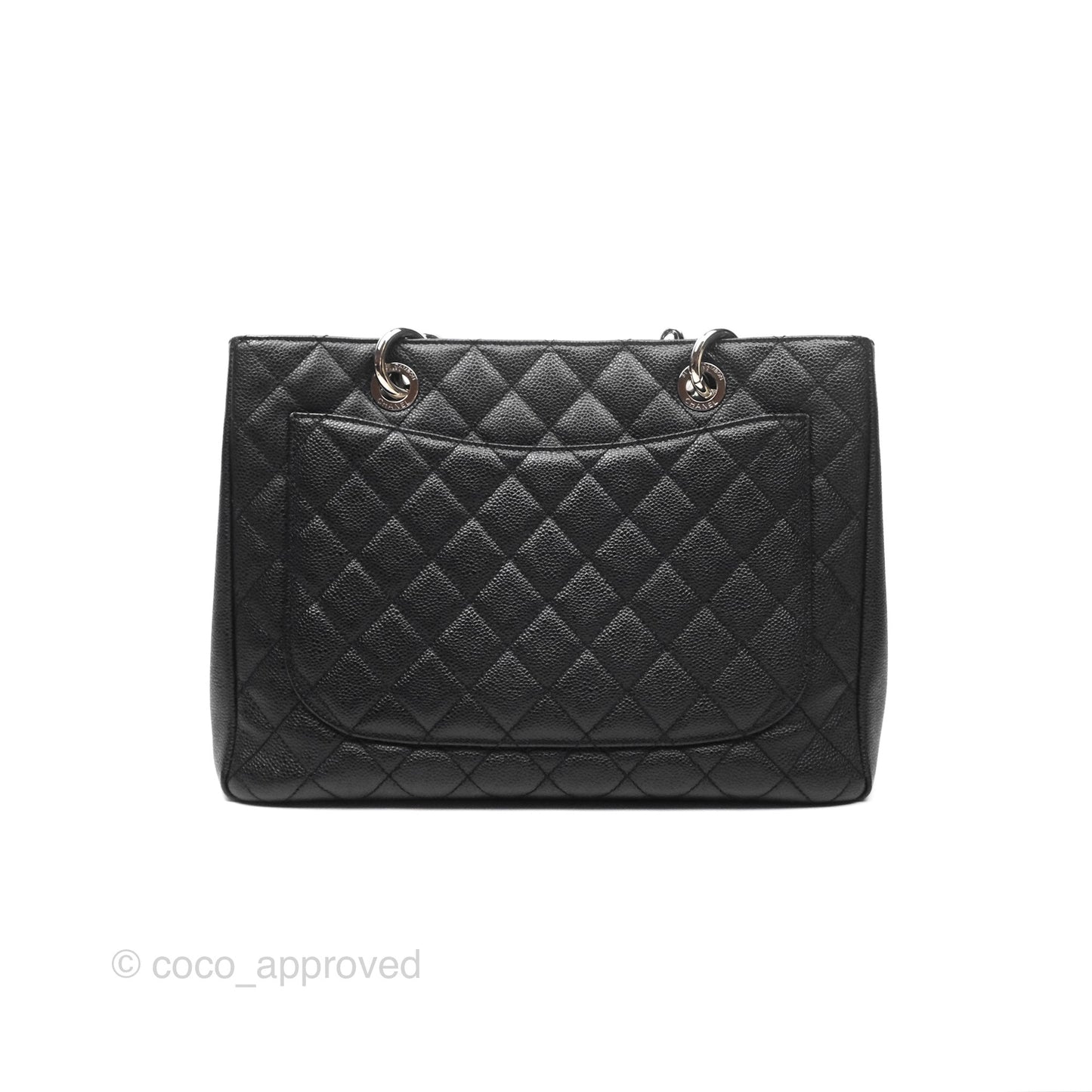 Chanel GST Black Caviar Silver Hardware