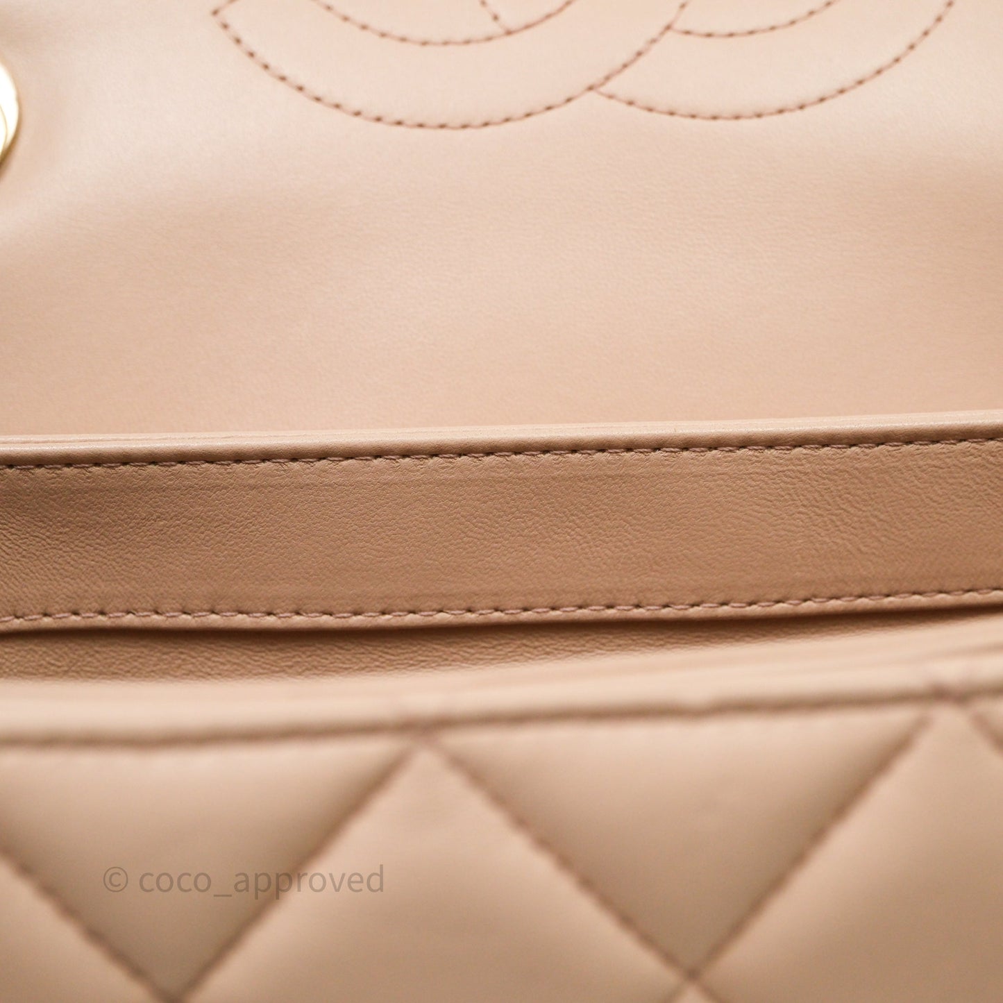 Chanel Small Trendy CC Beige Lambskin Gold Hardware