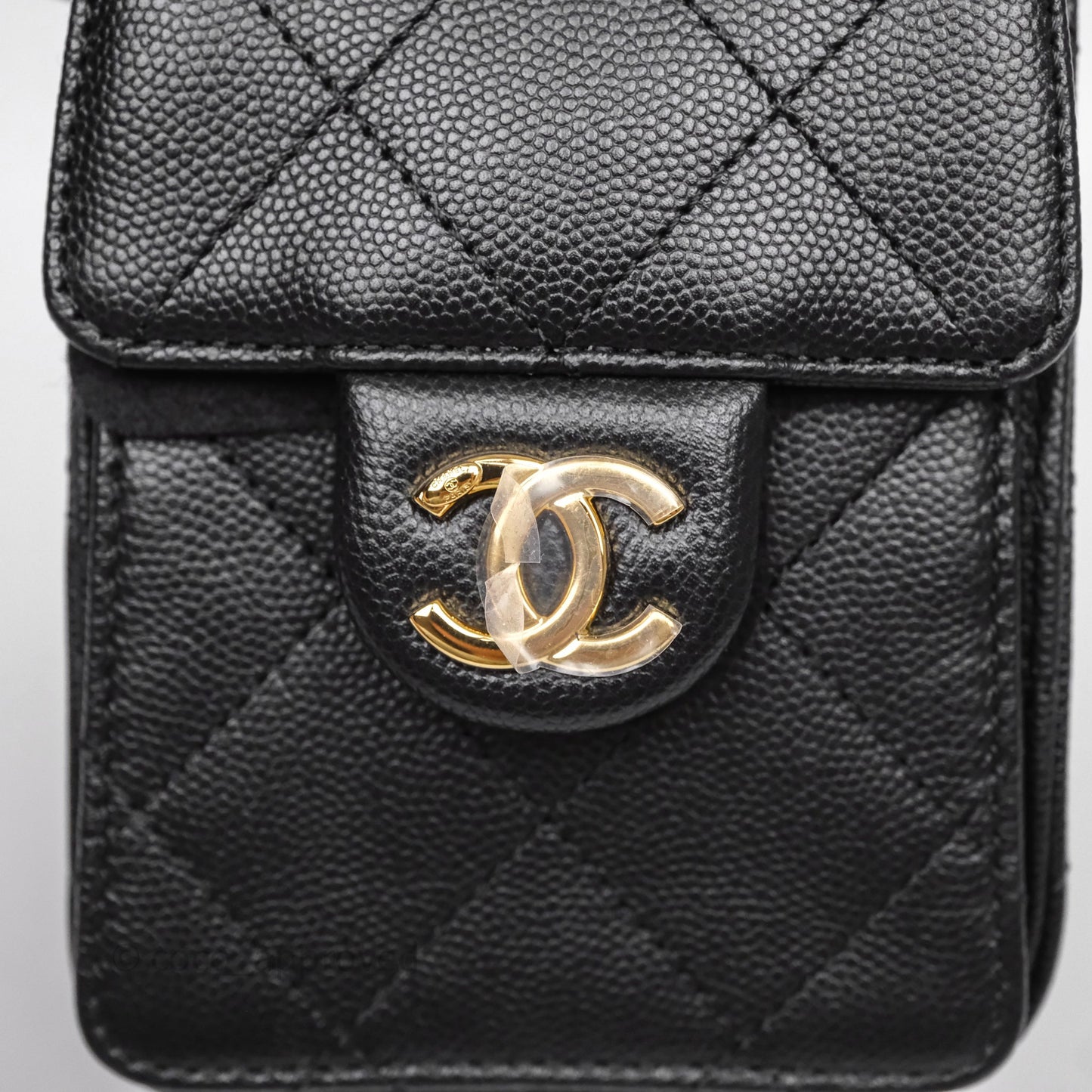 Chanel 25 Mini Bag Black Caviar Gold Hardware