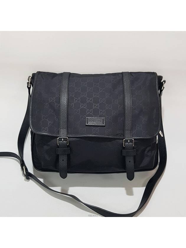 Luxury Gucci Trending 2025 GG Logo Shima Nylon Messenger Bag Large 510334