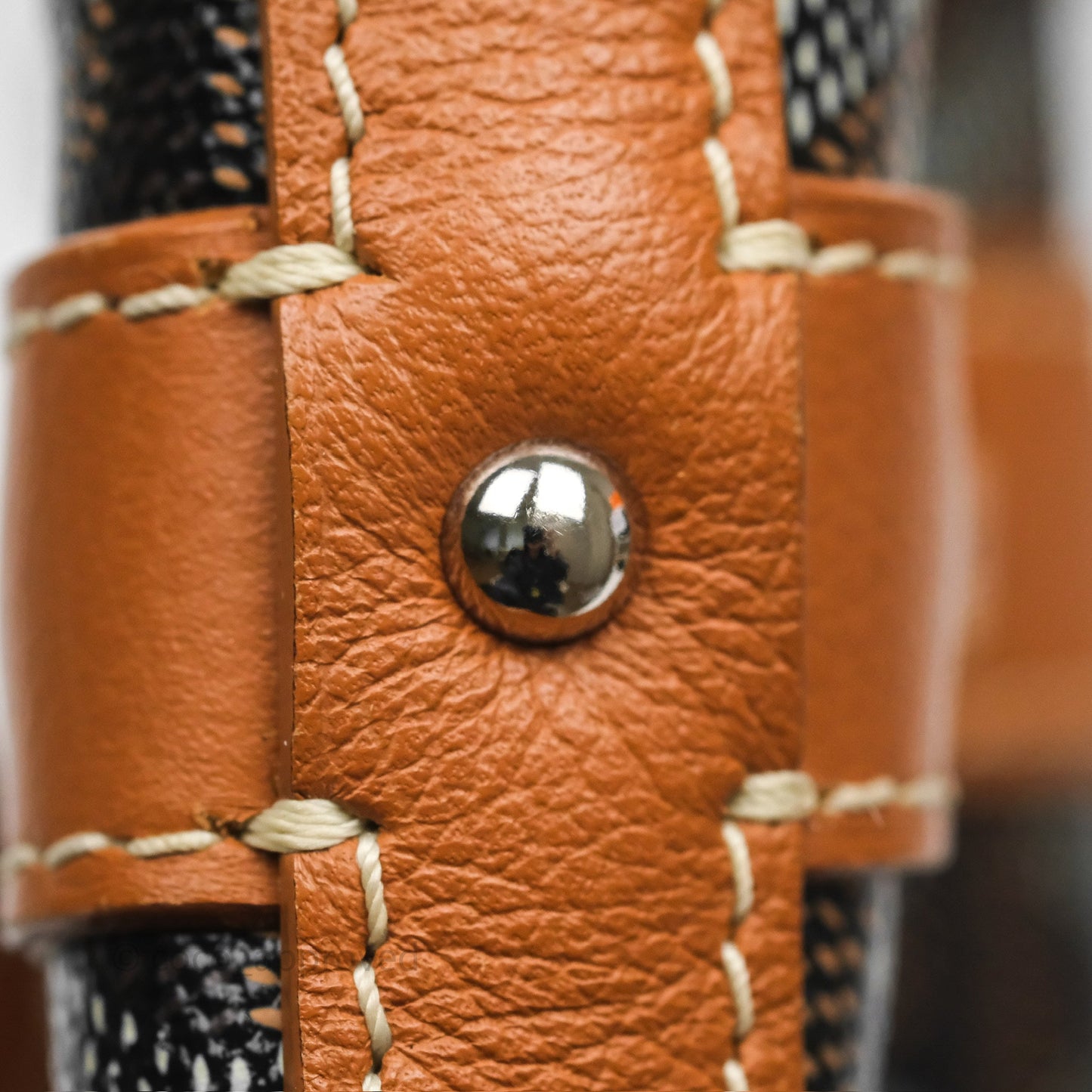 Goyard Petit Flot Bucket Bag Black & Tan Goyardine