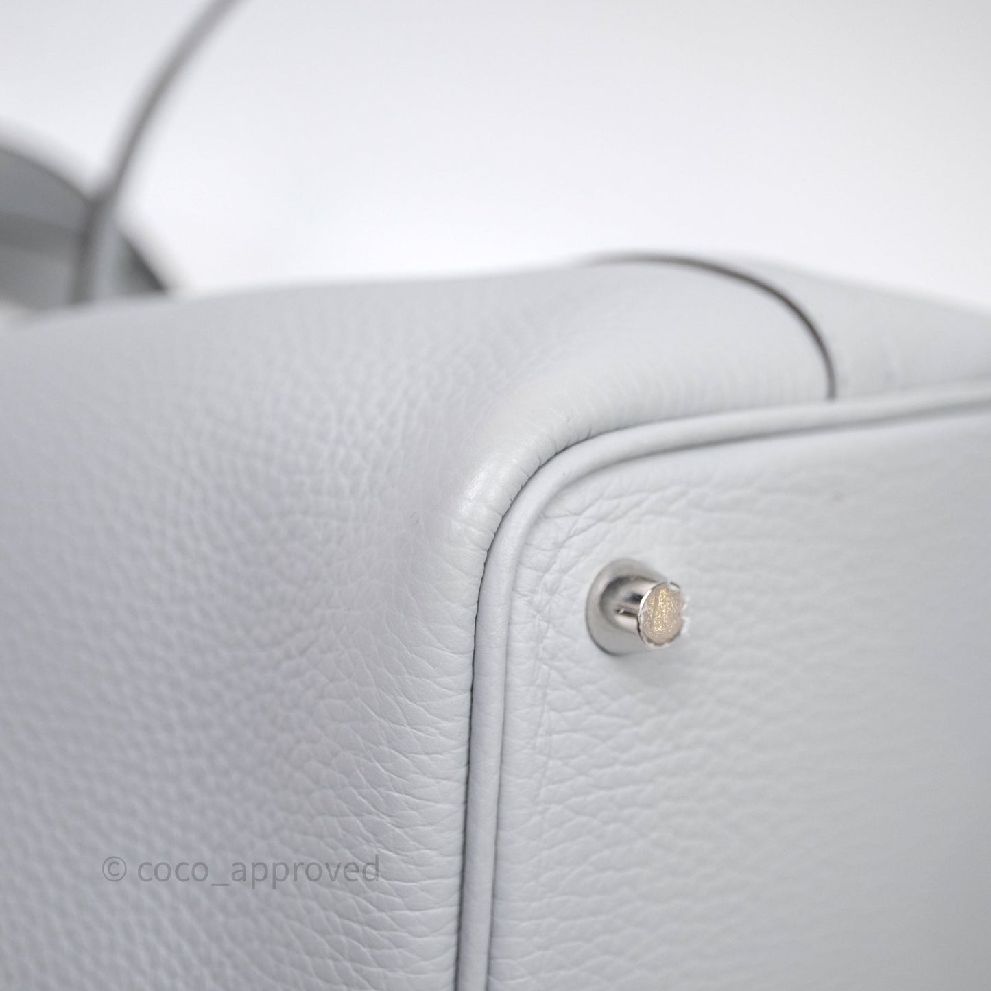 Hermès Picotin Lock 18 Bleu Glacier 8U Clemence Palladium Hardware