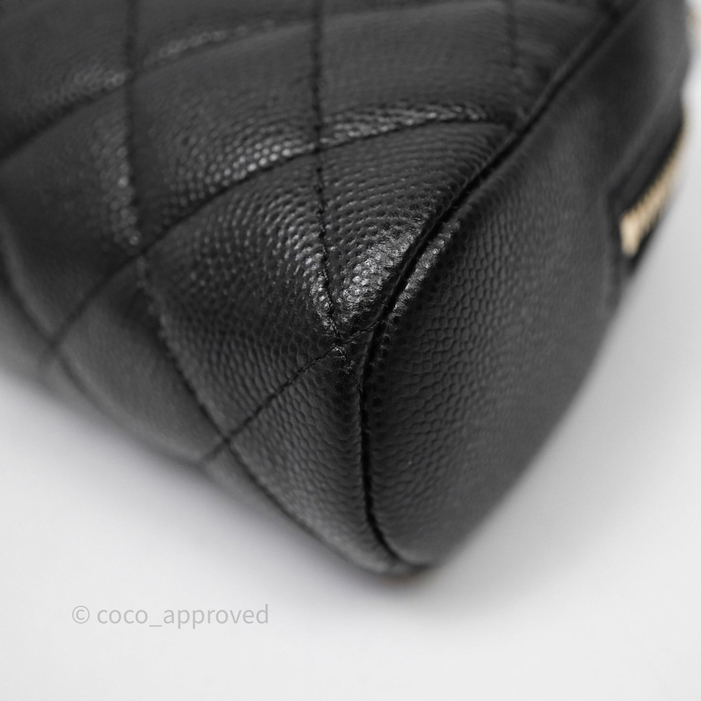 Chanel Clutch with Chain Caviar Black Gold Hardware