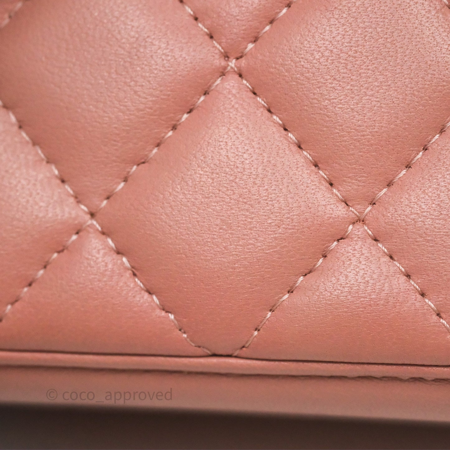 Chanel Mini Pearl Crush Vanity With Chain Pink Gold Hardware