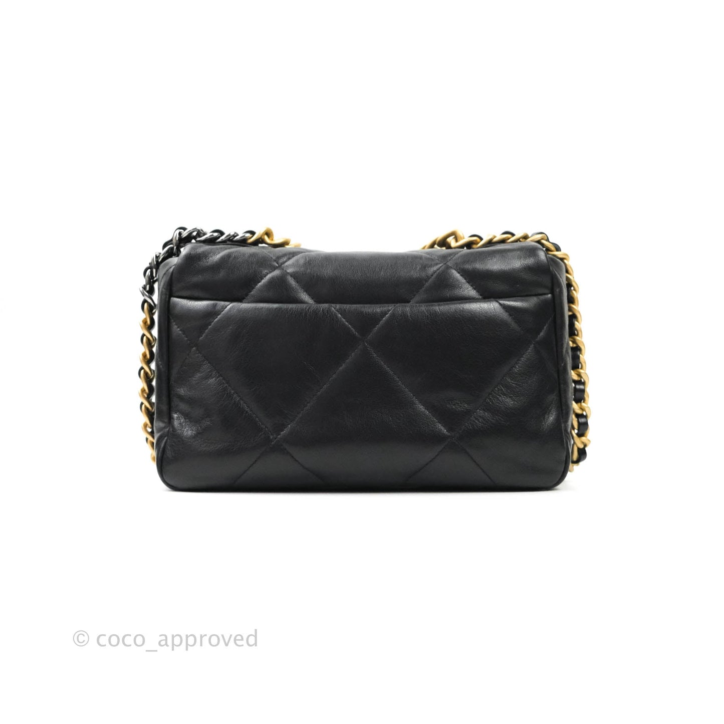 Chanel 19 Small Black Goatskin Mixed Hardware