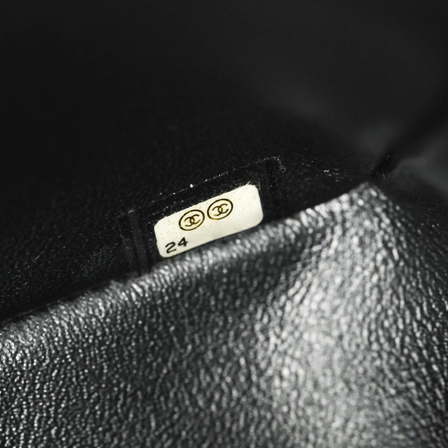 Chanel Chevron Mini Rectangular Flap Iridescent Black Caviar Ruthenium Hardware