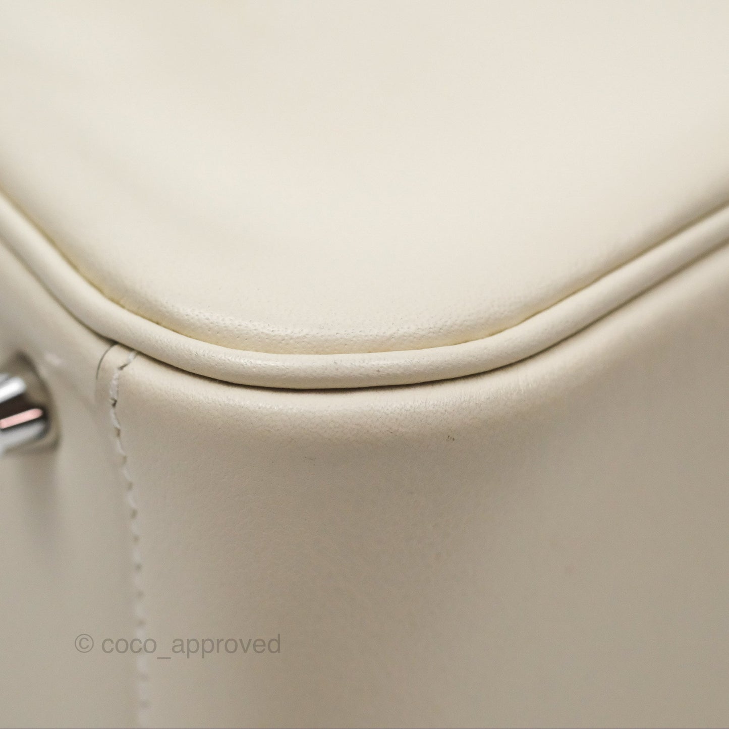 Hermès Mini Lindy 20 Nata I2/ Lime 9R Swift Palladium Hardware