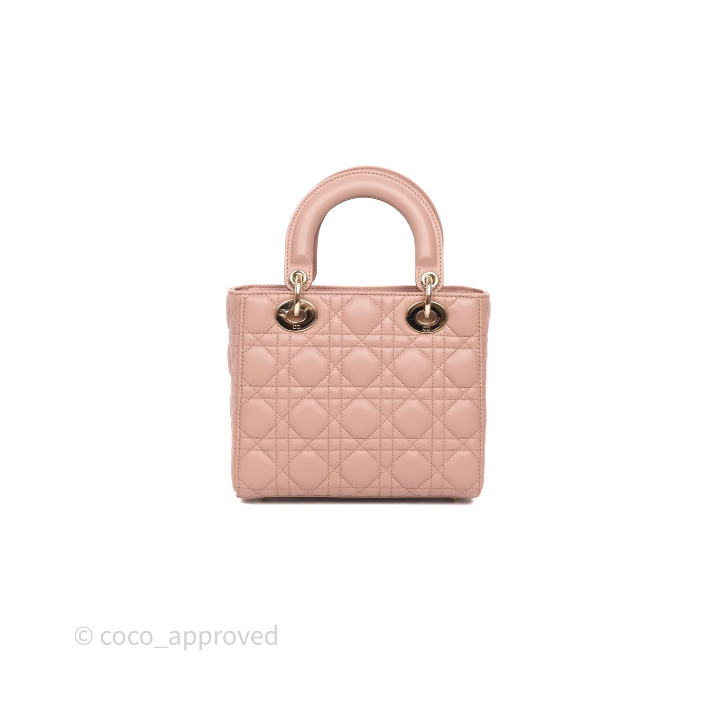 Christian Dior Small Lady Dior My ABCDior Bag Blush Cannage Lambskin
