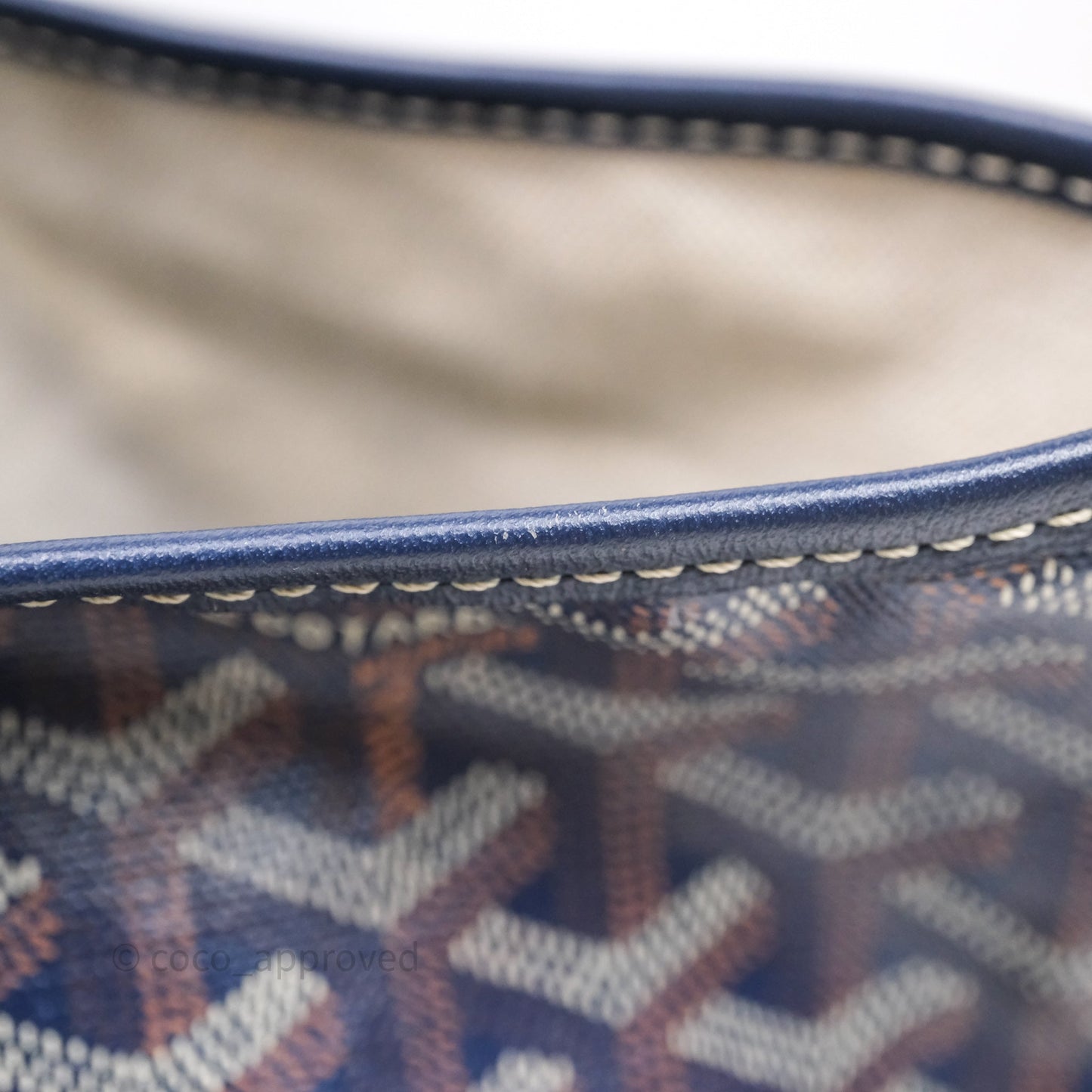 Goyard St Louis Tote PM Navy
