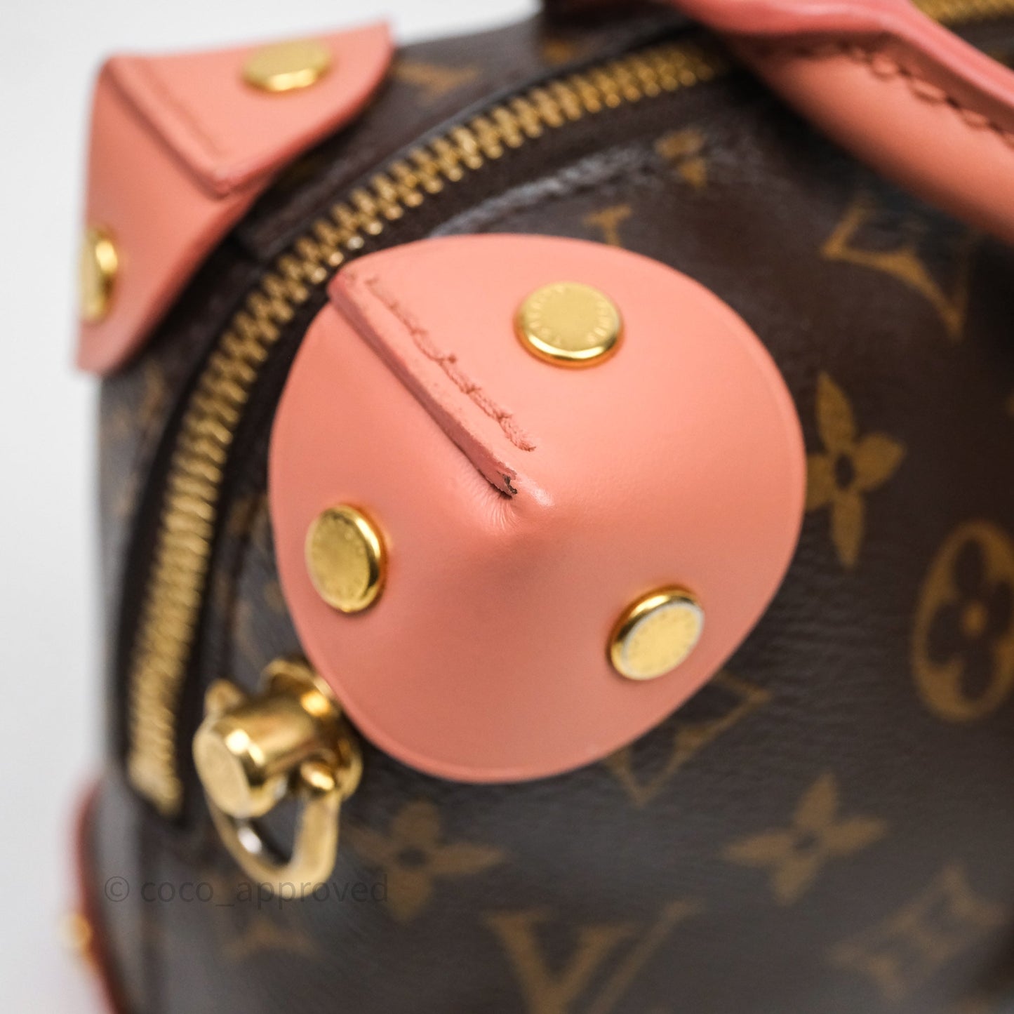Louis Vuitton Petite Malle Souple Pink Monogram Canvas