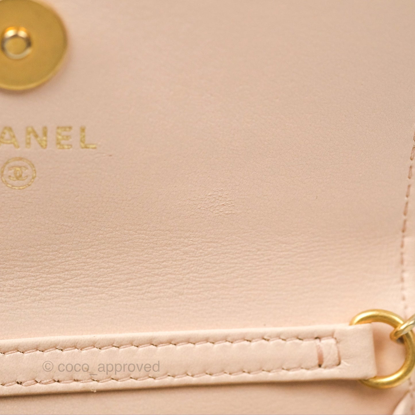 Chanel Mini Pearl Crush Clutch With Chain Belt Rose Clair Pink Aged Gold Hardware