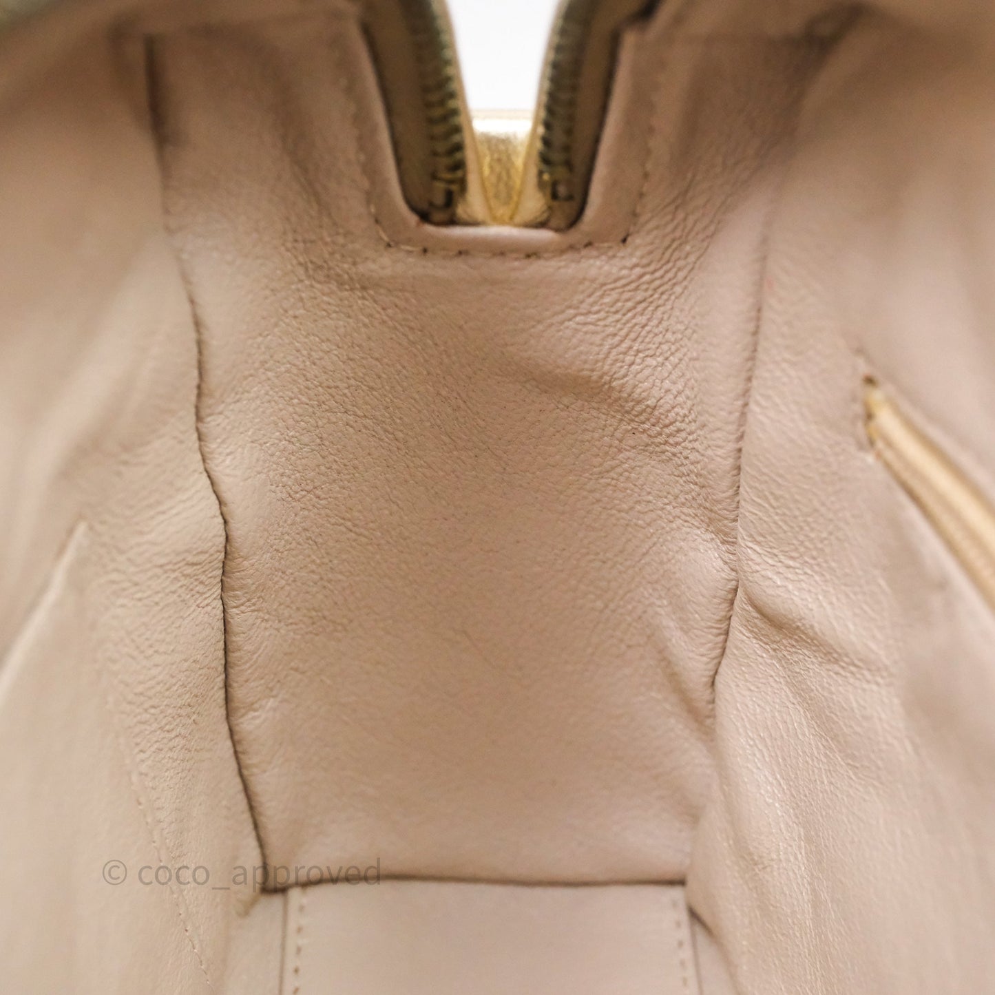 Chanel Vintage Camera Bag Gold Lambskin Gold Hardware