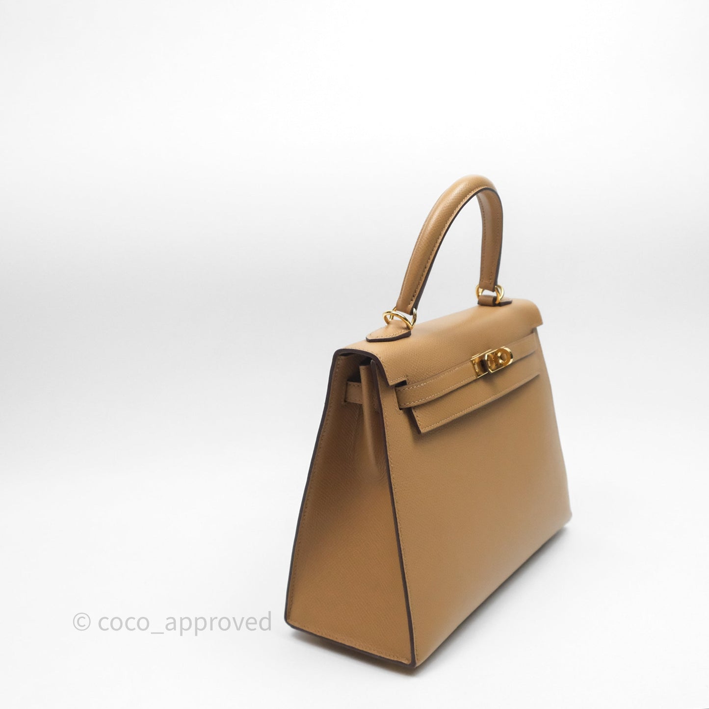 Hermès Sellier Kelly 25 Chai 0M Epsom Gold Hardware