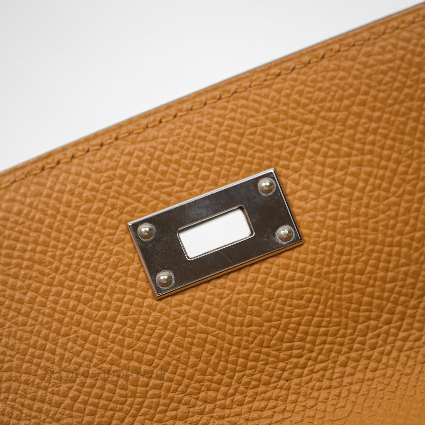Hermès Kelly To Go Wallet Nata I2/ Sesame 2S Epsom Palladium Hardware