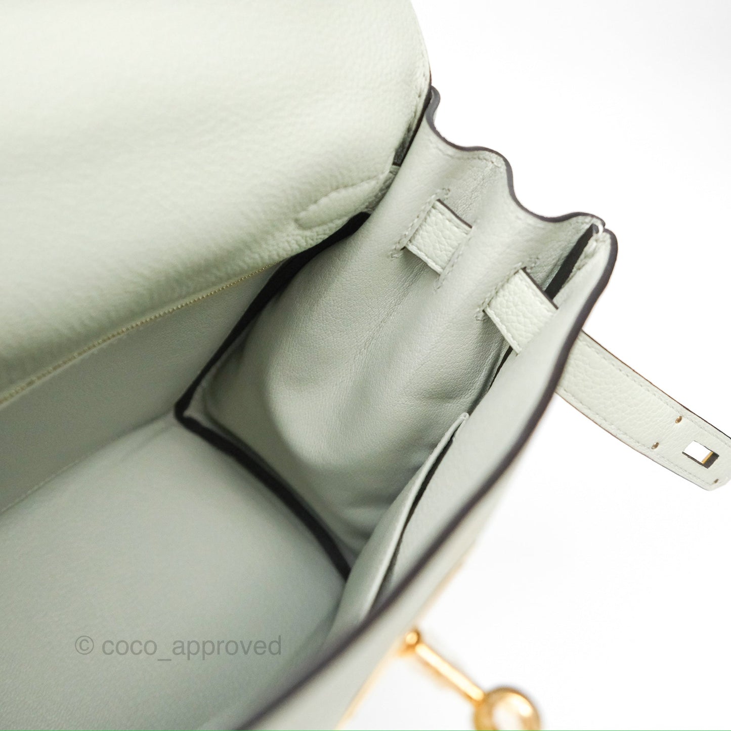 Hermès Kelly II 28 Retourne Togo Gris Neve Gold Hardware