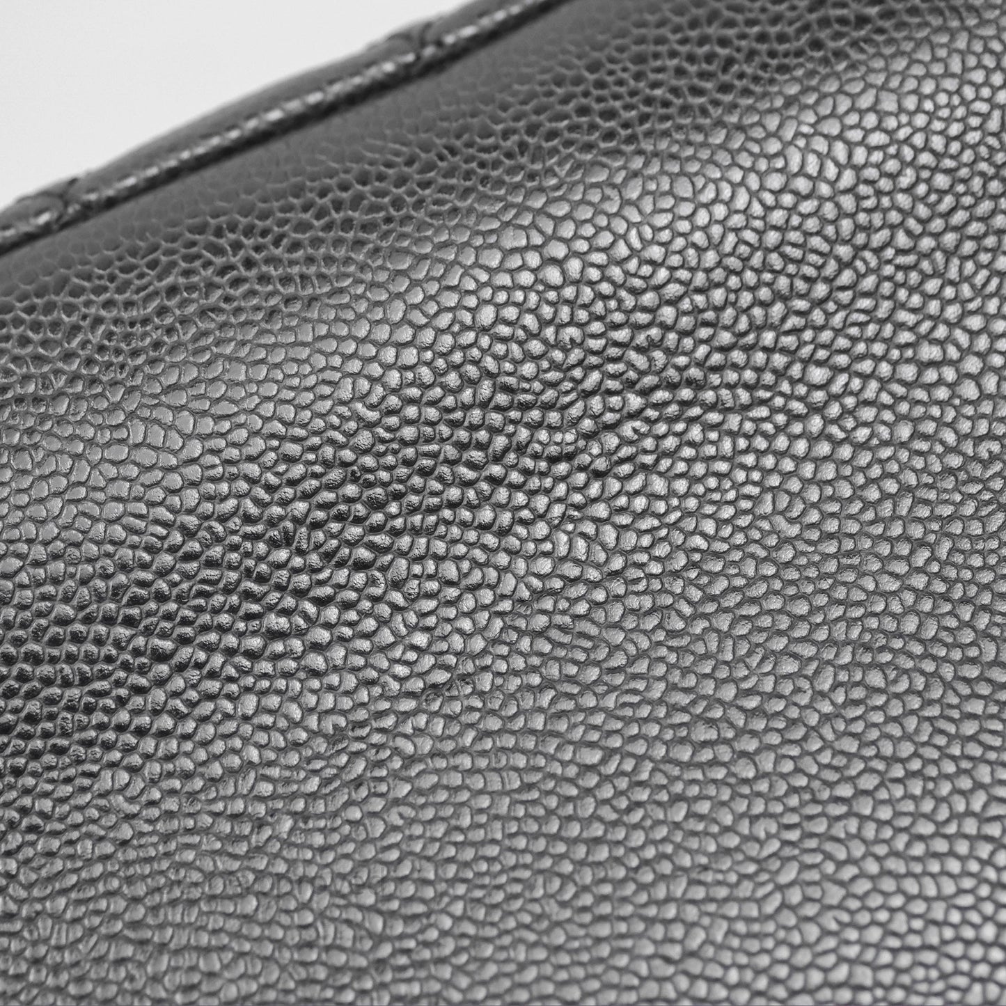 Chanel GST Black Caviar Silver Hardware