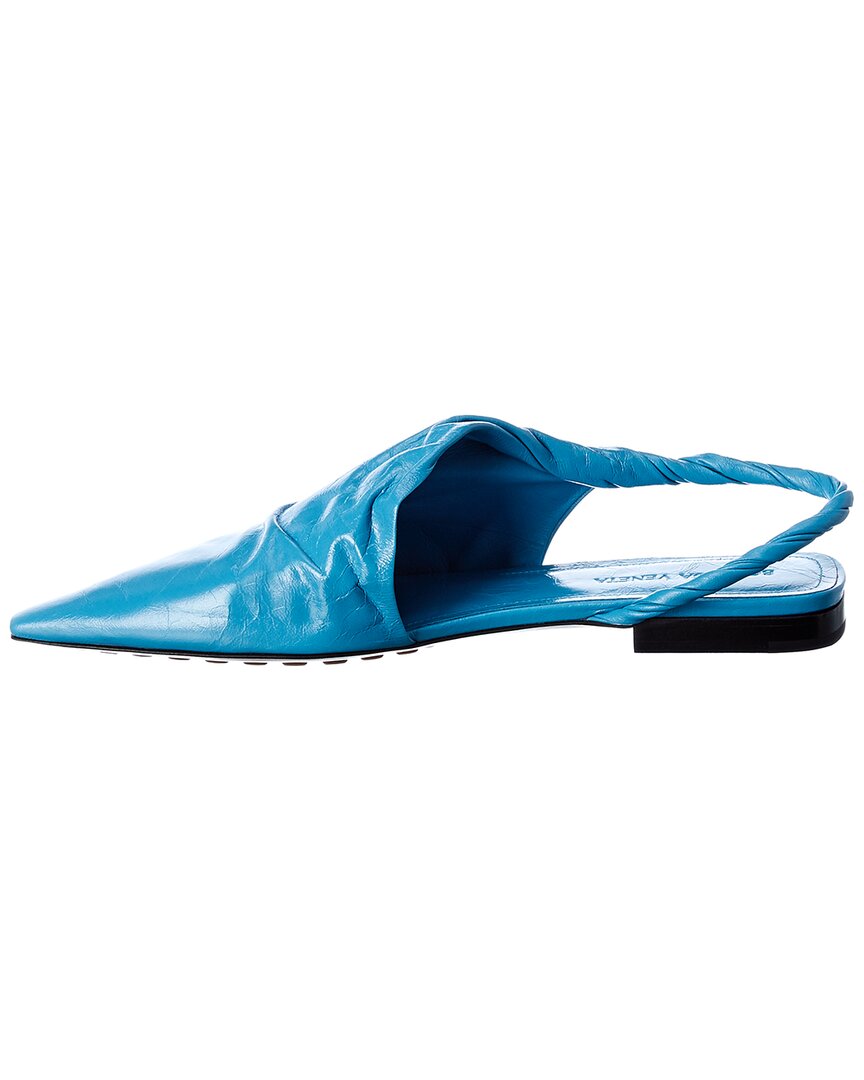 Luxury Bottega Veneta Leather Slingback Flat