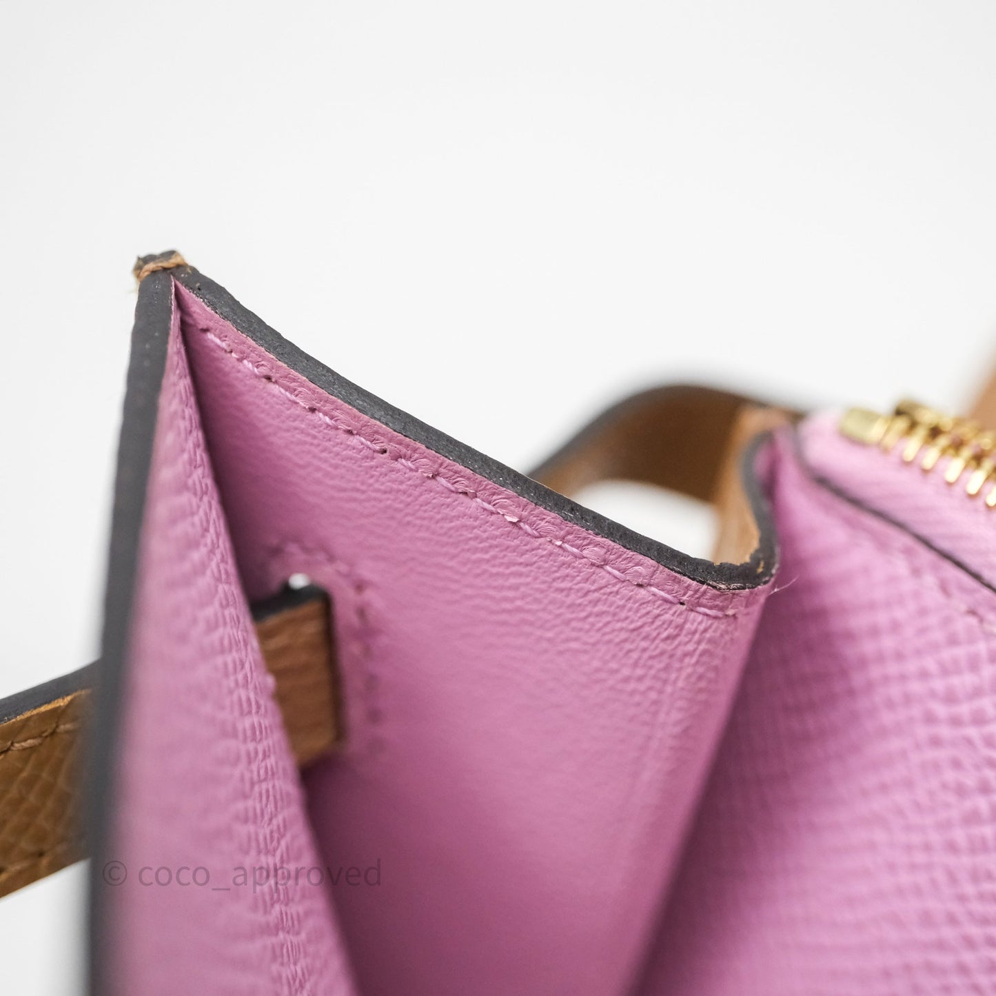 Hermès Kelly To Go Wallet Chai 0M Epsom Gold Hardware