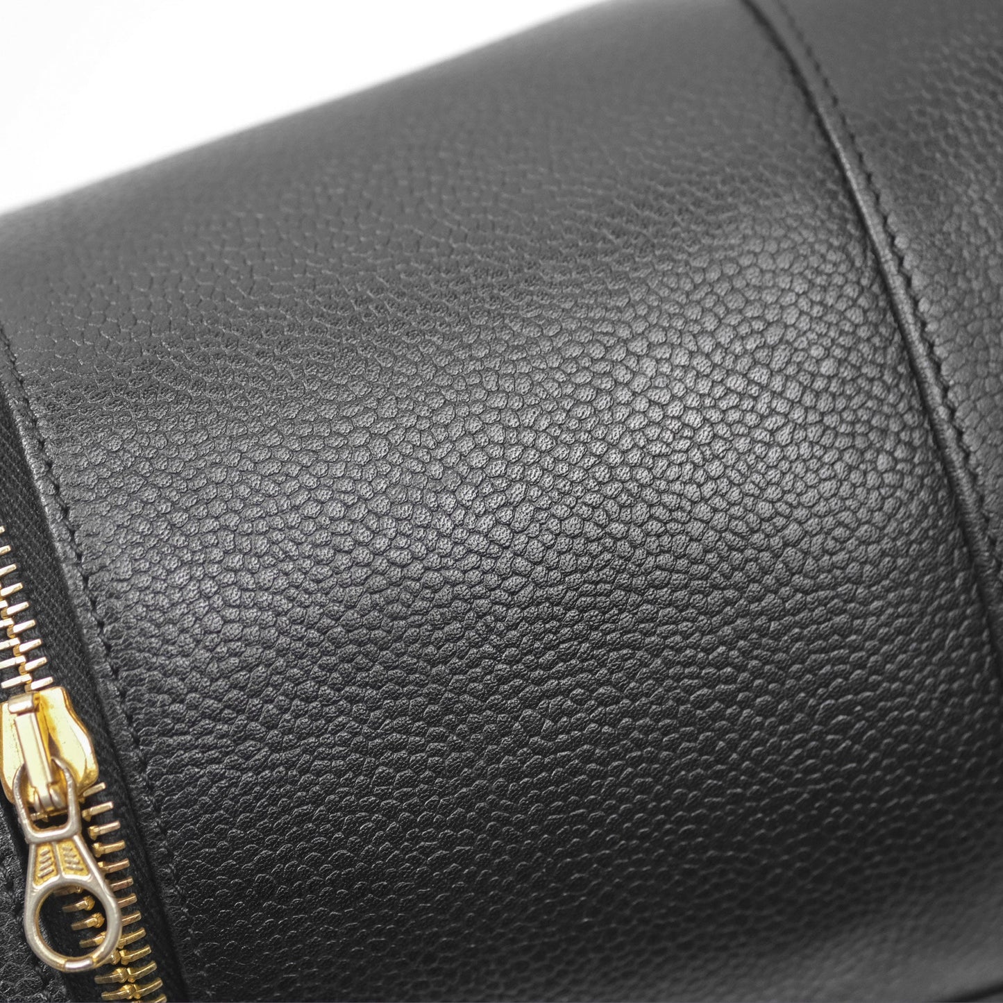 Chanel Vintage Vanity Case Black Caviar Gold Hardware