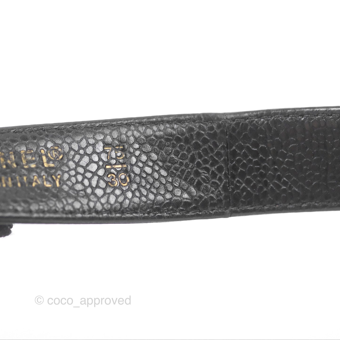 Chanel Vintage Belt Bag Black Caviar 24K Gold Hardware