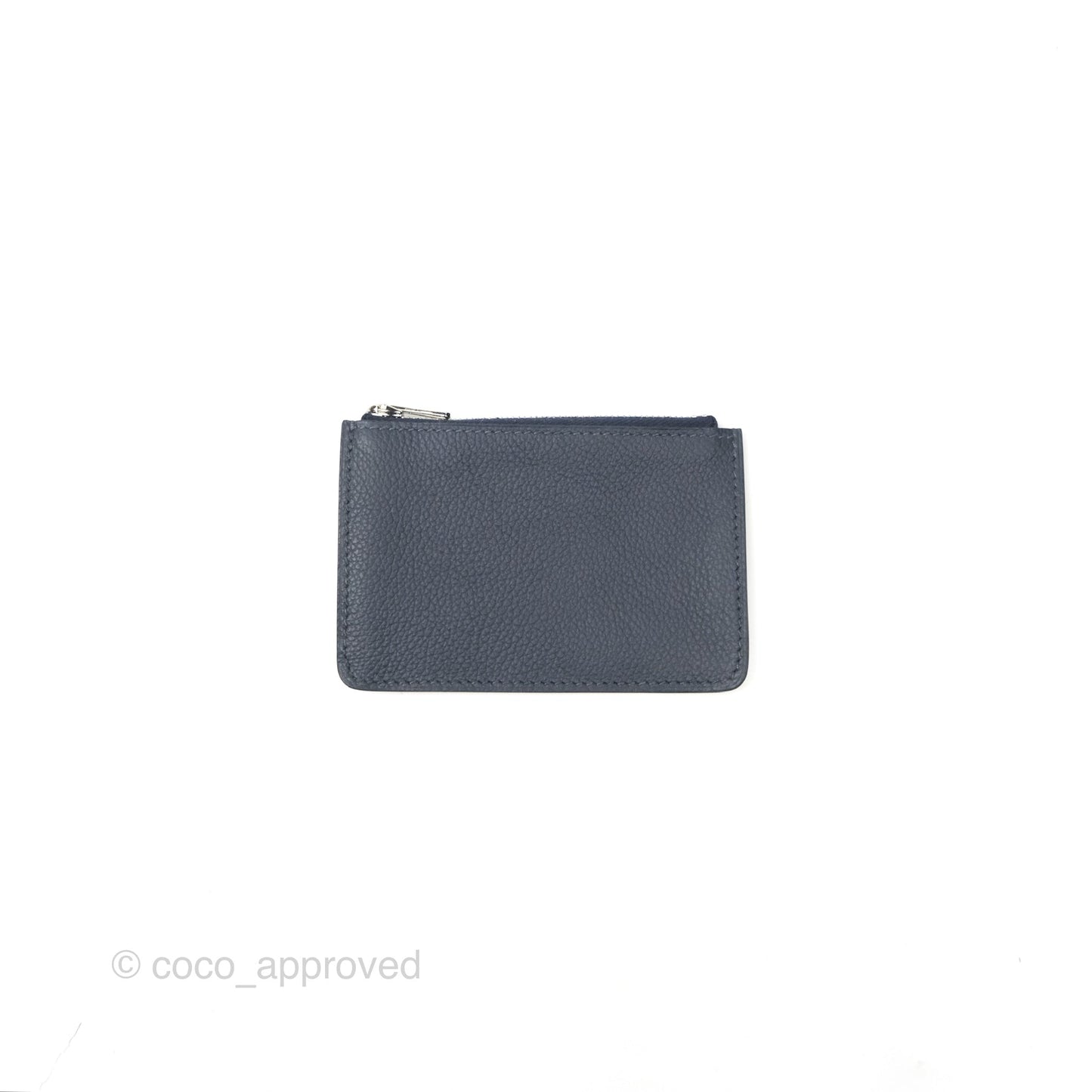 Hermès Constance Slim Wallet Bleu Nuit 2Z Evercolor Palladium Hardware