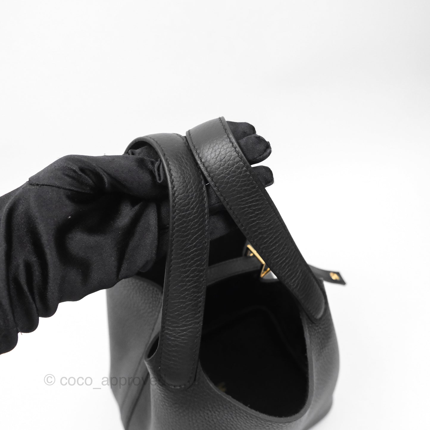 Hermès Picotin Lock 18 Noir 89 Taurillon Clemence Gold Hardware