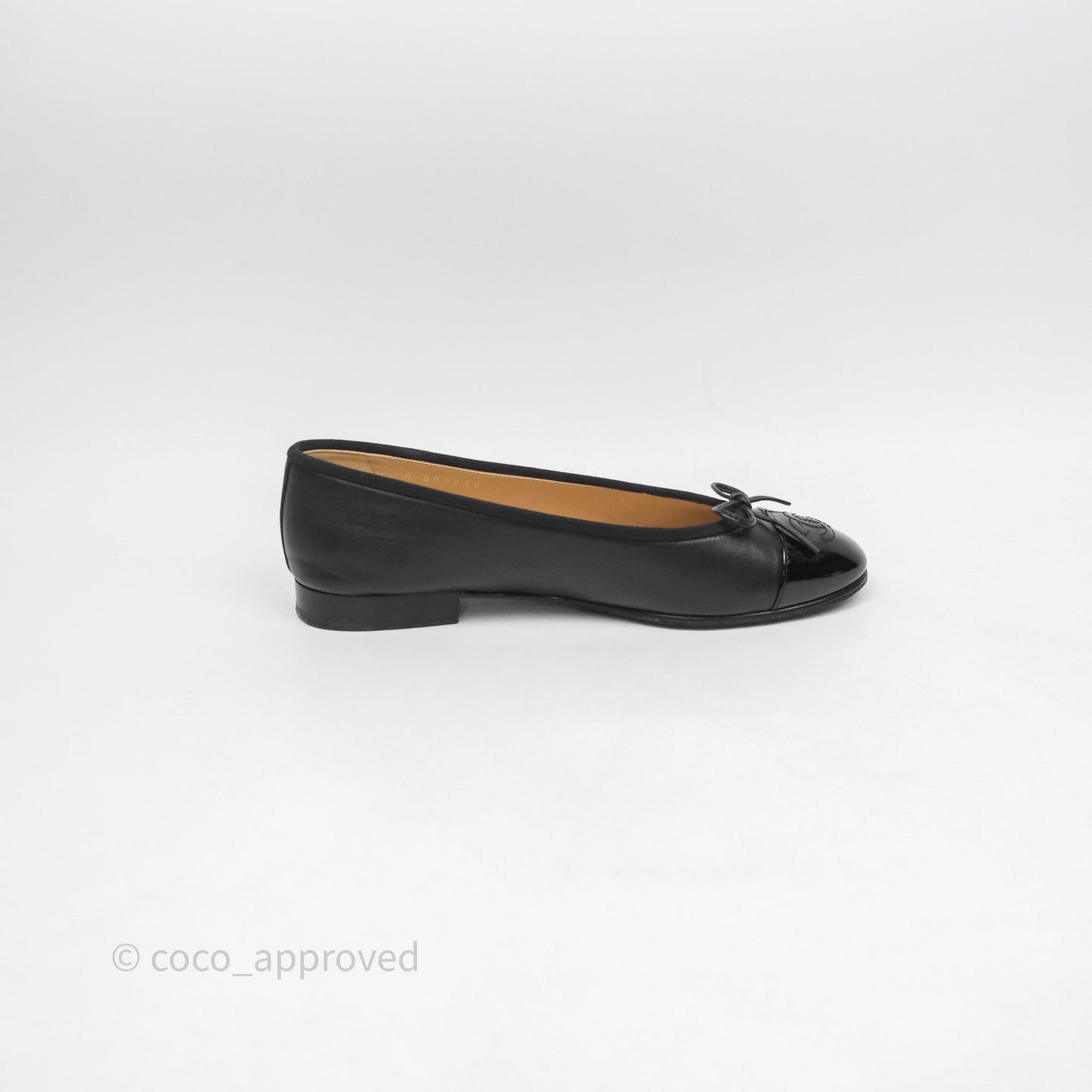 Chanel Ballet Flats Black Size 36.5