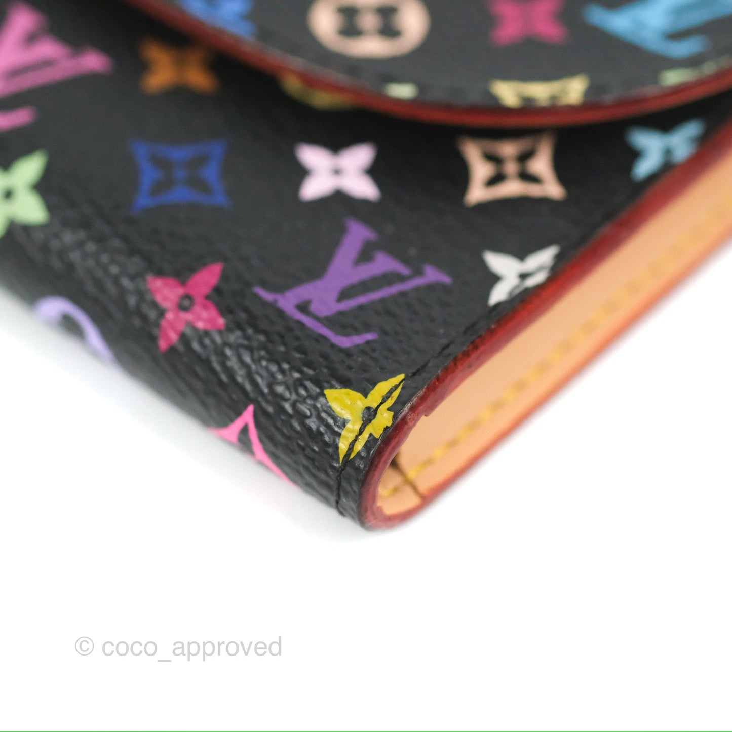 Louis Vuitton Monogram Multicolor Business Card Holder Black