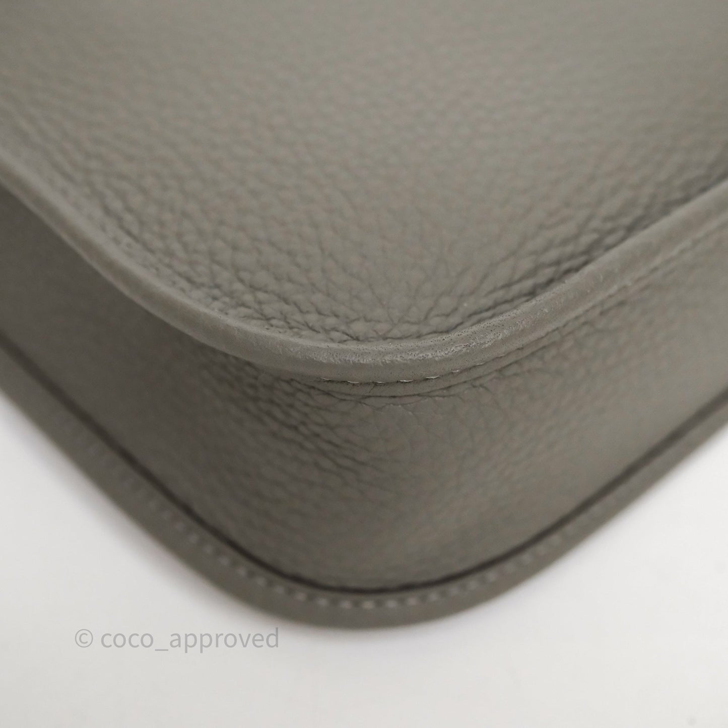 Hermès Mini Evelyne 16 Gris Meyer 0L Clemence Palladium Hardware