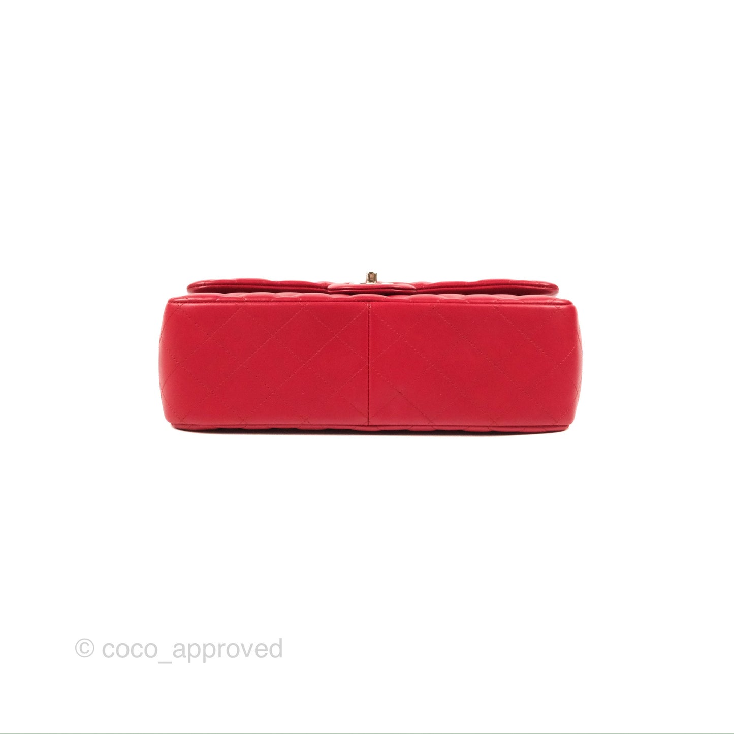 Chanel Jumbo Double Flap Red Lambskin Silver Hardware⁣⁣