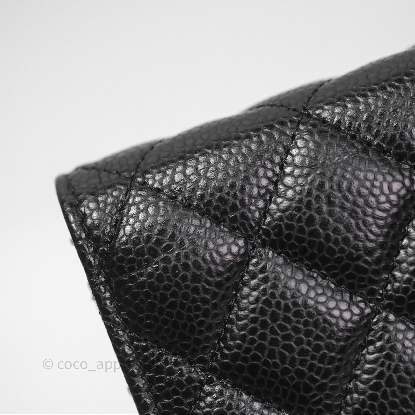Chanel Quilted WOC Black Caviar Gold Hardware