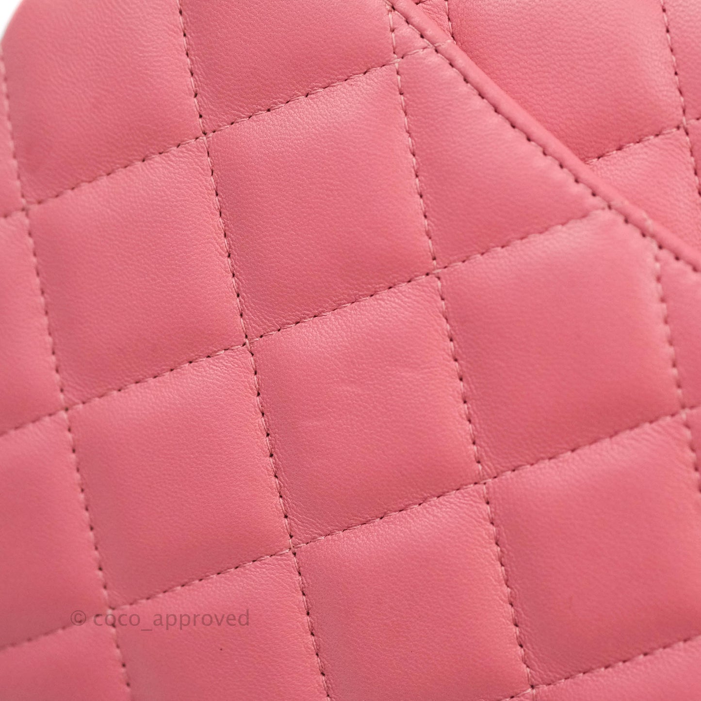 Chanel Quilted Clutch with Chain Lambskin Pink Silver Hardware