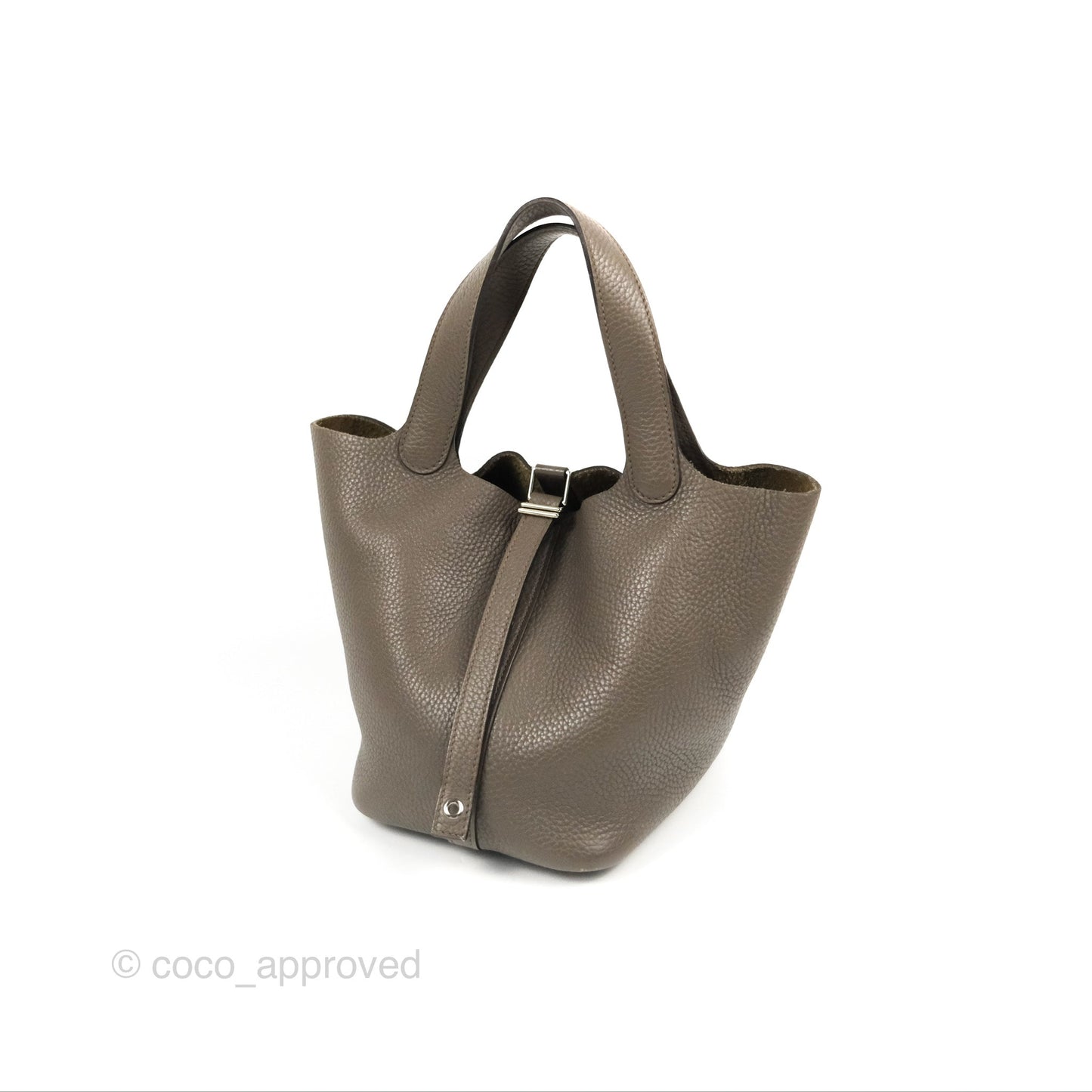 Hermès Picotin Lock 18 Etain Taurillon Clemence Palladium Hardware