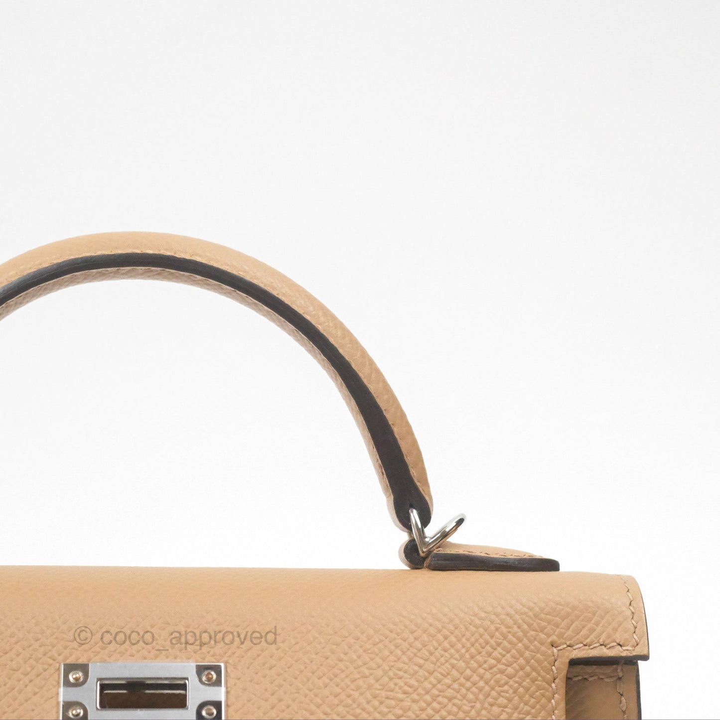 Hermès Mini Kelly II Chai 0M Epsom Palladium Hardware