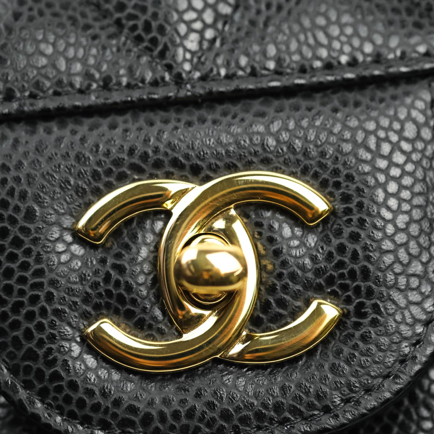 Chanel Jumbo Double Flap Black Caviar Gold Hardware⁣⁣