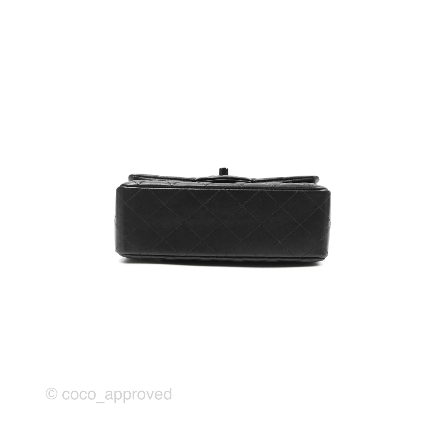 Chanel Quilted Mini Rectangular So Black Lambskin