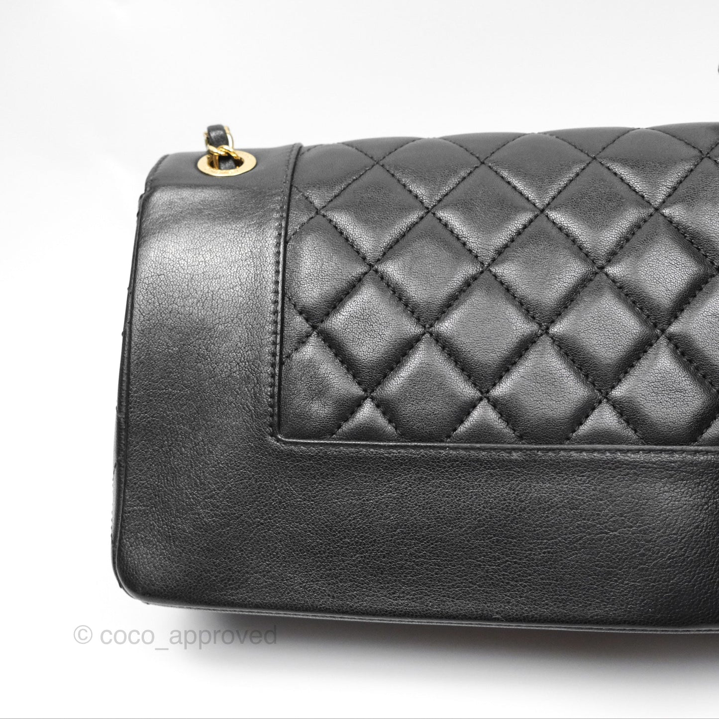 Chanel Mademoiselle Flap Bag Black Calfskin Gold Hardware
