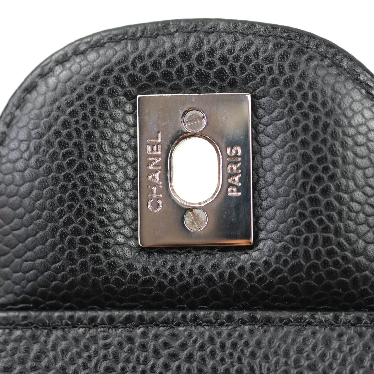 Chanel Jumbo Double Flap Black Caviar Silver Hardware⁣⁣