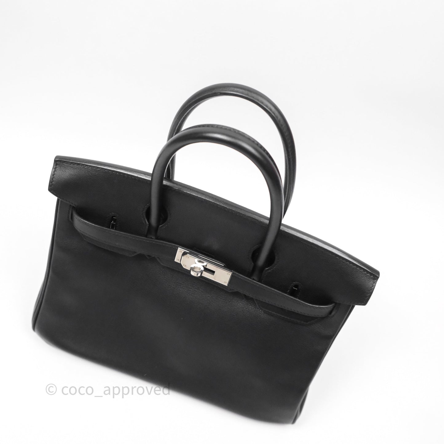 Hermès Birkin 30 Noir 89 Evergrain Palladium Hardware
