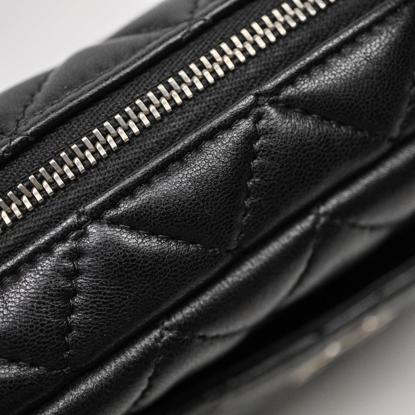 Chanel Camera Case Bag Lambskin Silver Hardware