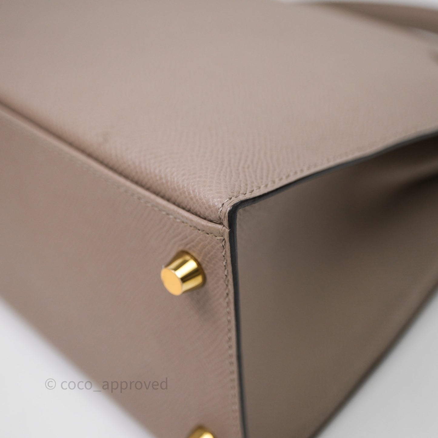 Hermès Kelly 28 Gris Asphalte Epsom Gold Hardware