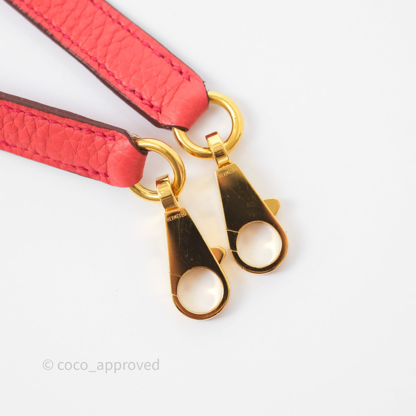 Hermès Kelly 28 Rose Jaipur Retourne Togo Gold Hardware
