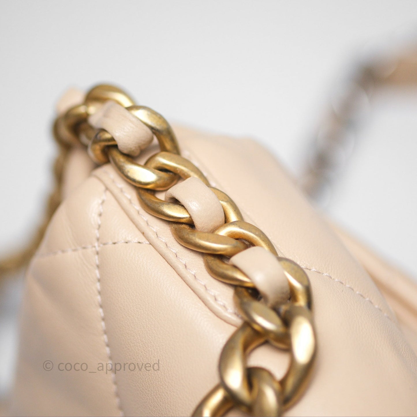 Chanel 19 Small Beige Mixed Hardware