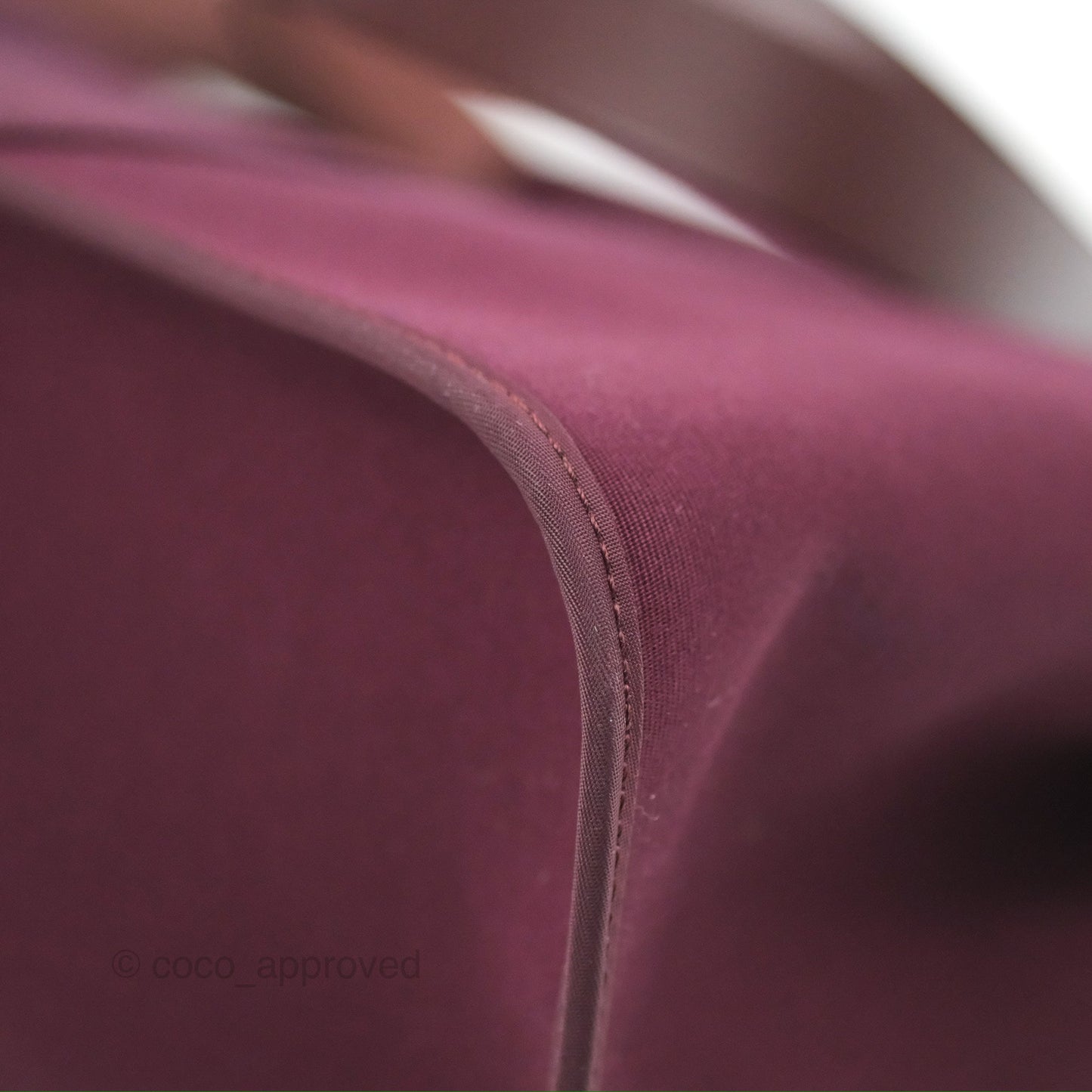 Hermès Cabag Elan Bag Purple Canvas