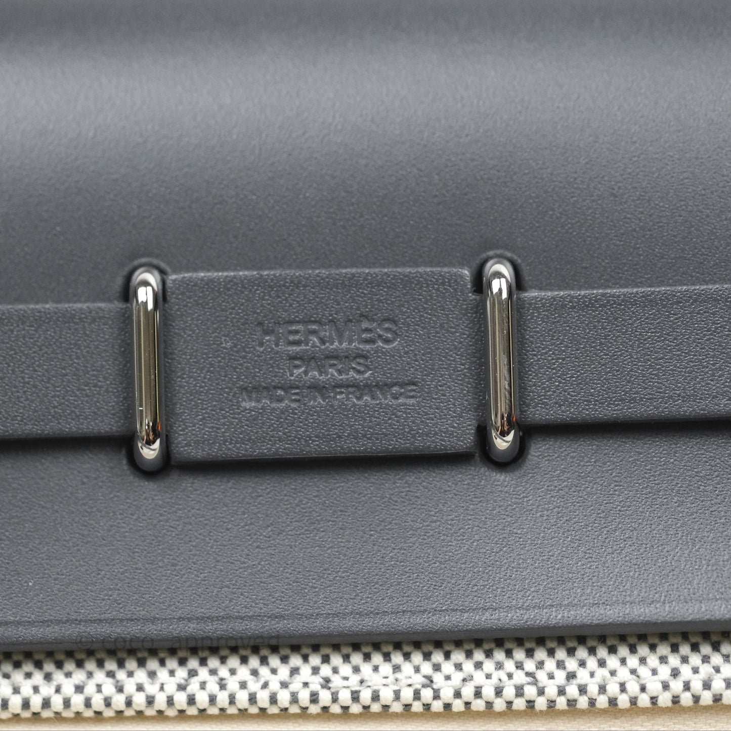 Hermès Herbag Zip 20 Mini Ardoise 85 Canvas Palladium Hardware