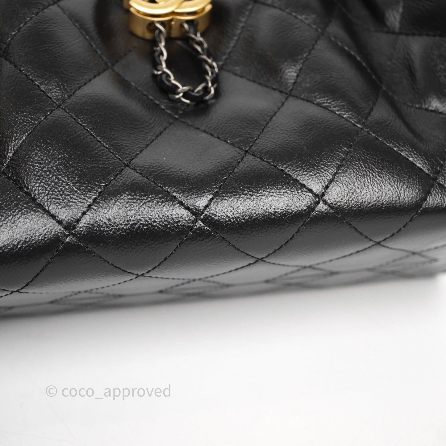 Chanel Mini 25 Black Bag Calfskin Mixed Hardware