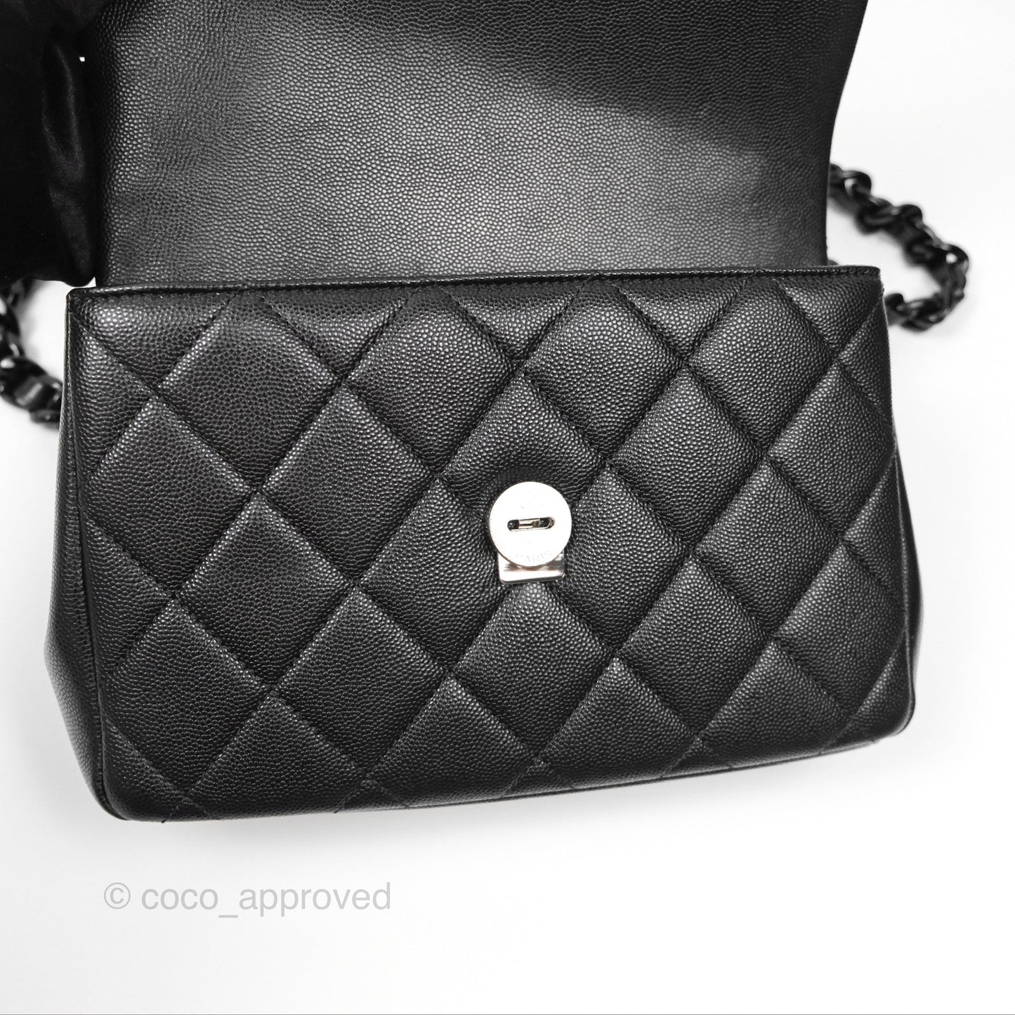 Chanel My Everything Flap Bag So Black Caviar Incognito Hardware