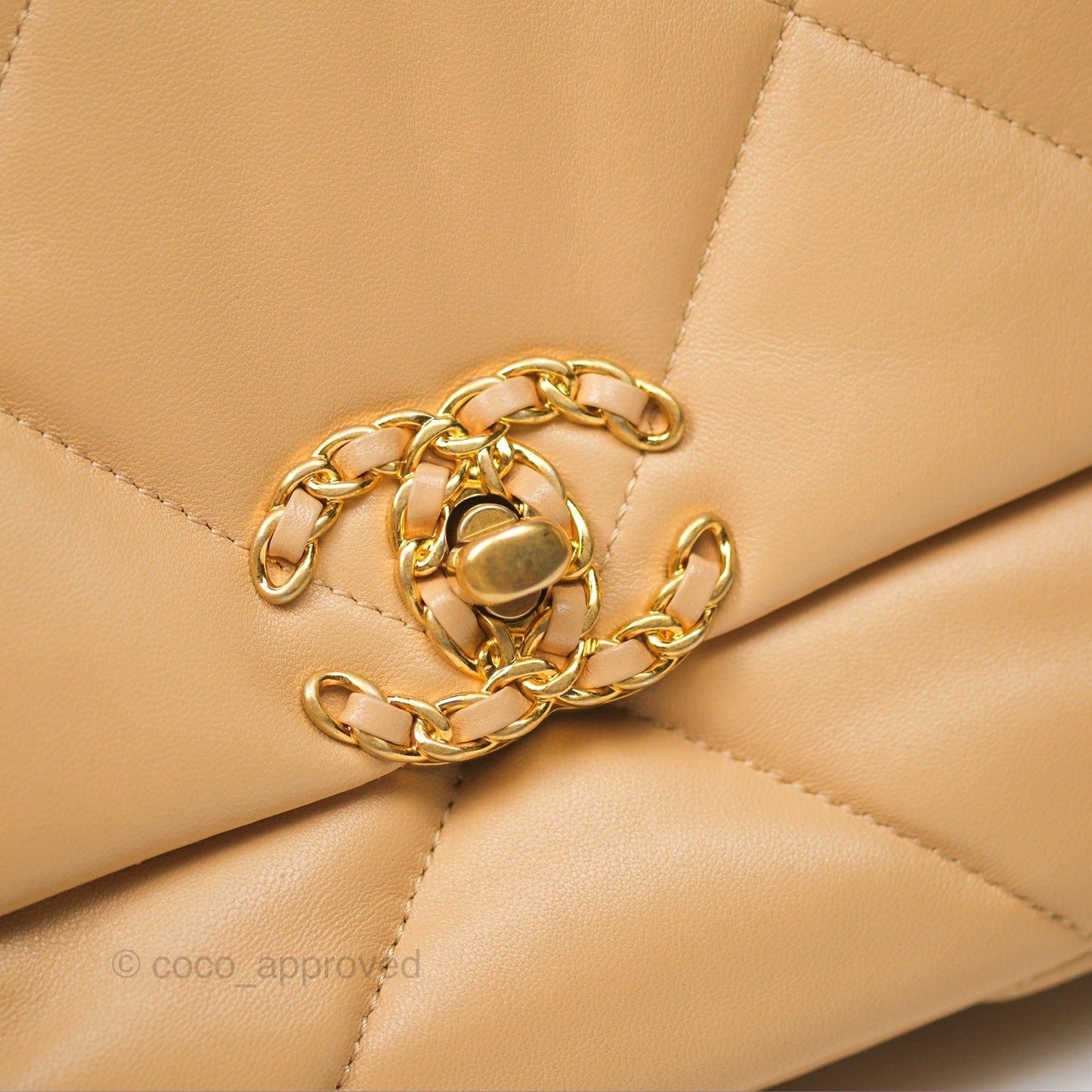Chanel 19 Small Beige Mixed Hardware 22C