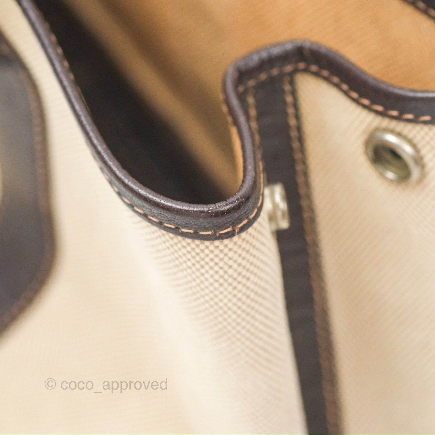 Hermès Garden Party 30 Canvas Brown/ Natural