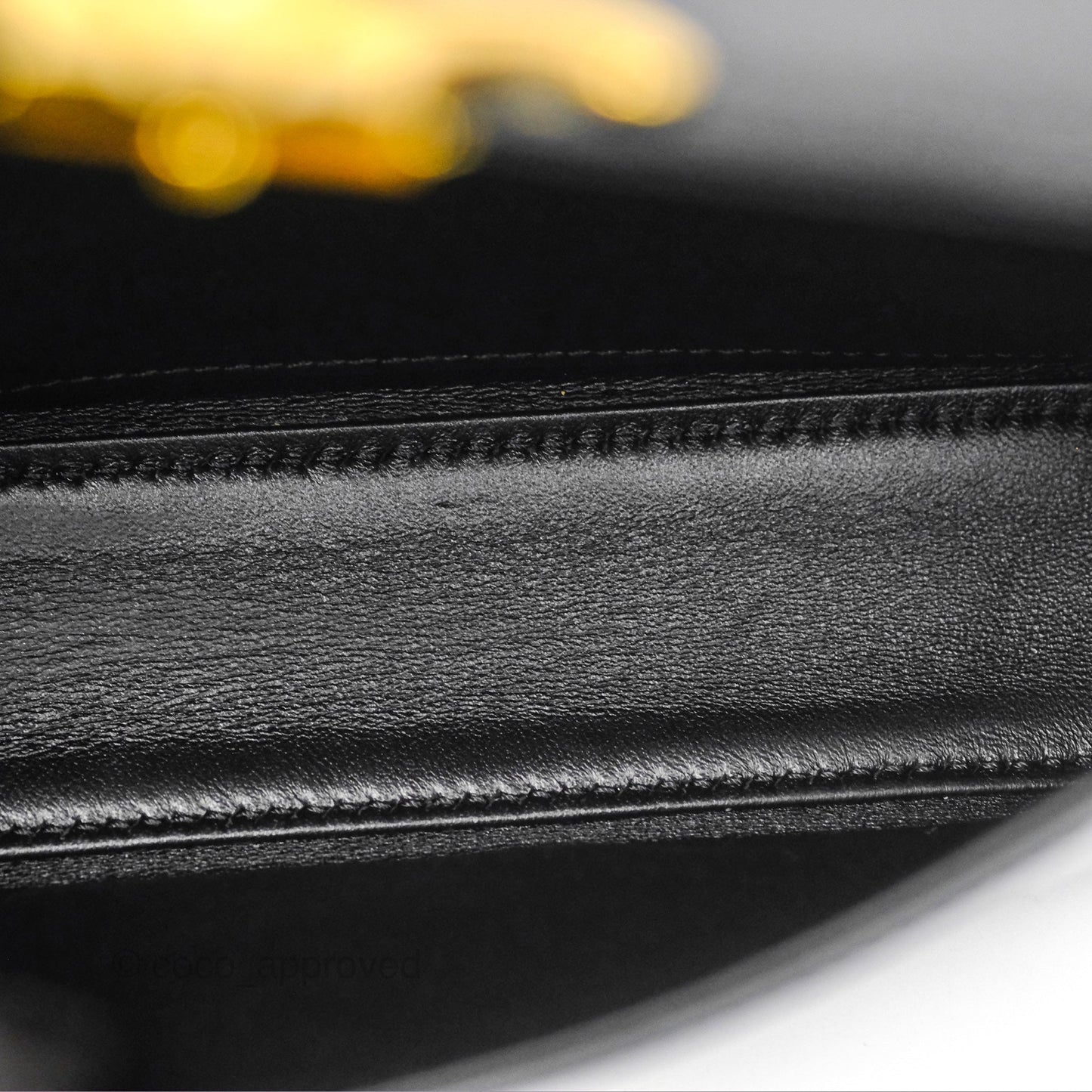 Celine Triomphe Shoulder Bag Black Calfskin